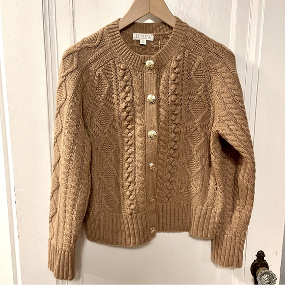 J Crew Cable-knit cardigan sweater - Picture 2 of 4